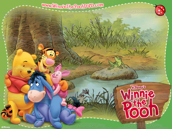 Disney Winnie the Pooh Piglet Eeyore Tigger Edible Cake Topper Image ABPID08382