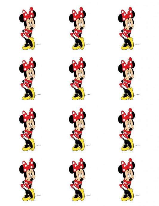 Disney Minnie Mouse Edible Cupcake Topper Images ABPID08460