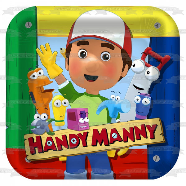 Handy Manny Garcia Felipe Stretch Pat Turner Dusty Squeeze Rusty Flicker Edible Cake Topper Image ABPID08495