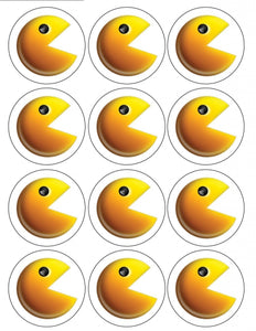 Pac Man Nemco Edible Cupcake Topper Images ABPID08524