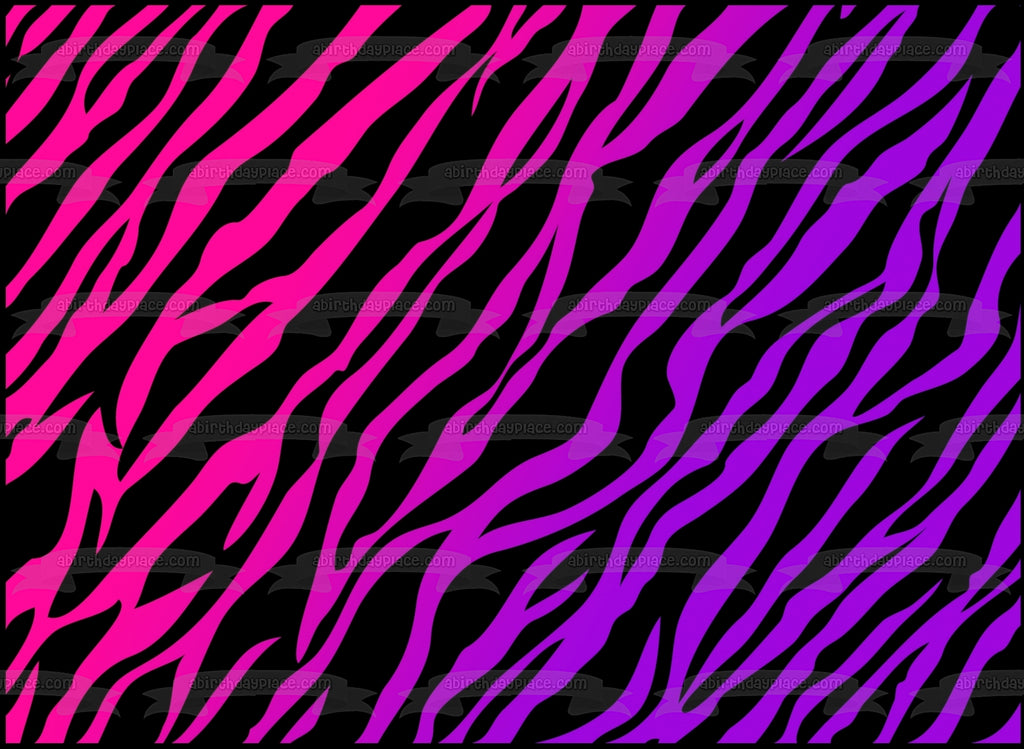 Pink And Black Zebra Stripes Background