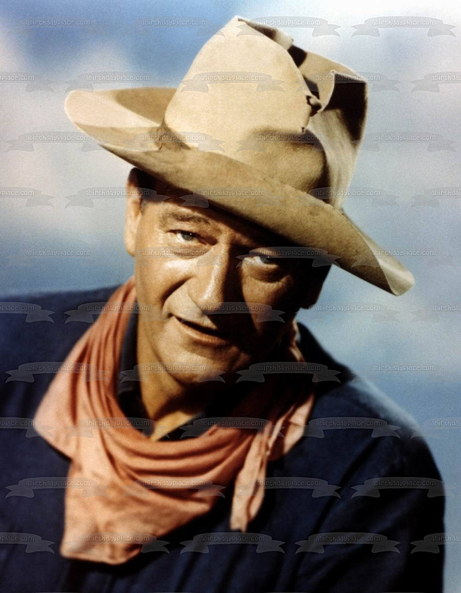 John Wayne Cowboy Hat Edible Cake Topper Image ABPID09052 – A Birthday