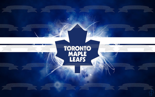 Toronto Maple Leafs Logo Professional Ice Hockey Team Toronto Ontario Edible Cake Topper Image ABPID09176