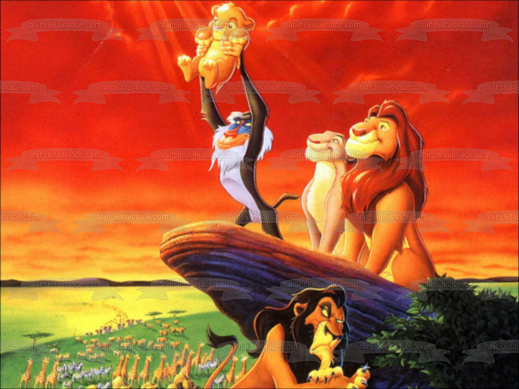 Disney The Lion King Simba Presented Edible Cake Topper Image ABPID092