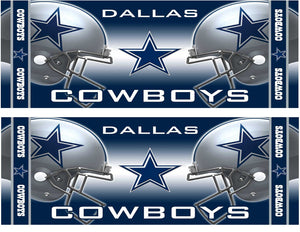 Dallas Cowboys Logo Helmets Stars NFL Football Edible Cake Topper Image Strips ABPID11316