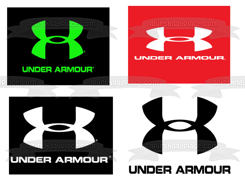 Under Armour Logos Green and Black Red and White White and Black Black ...