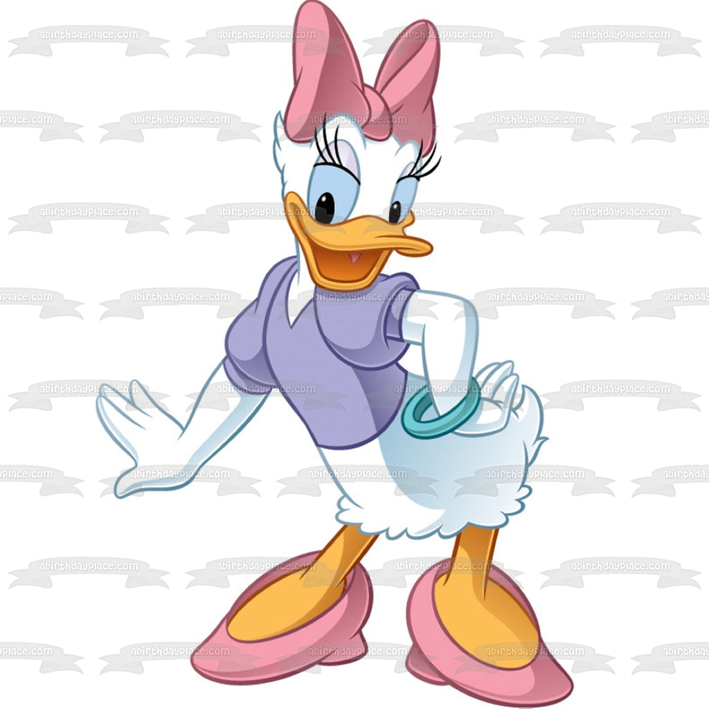 Disney Daisy Duck Edible Cake Topper Image ABPID11542 A Birthday Place
