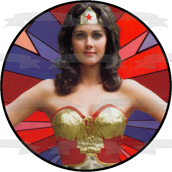 DC Comics Justice League Wonder Woman Edible Cake Topper Image ABPID11816