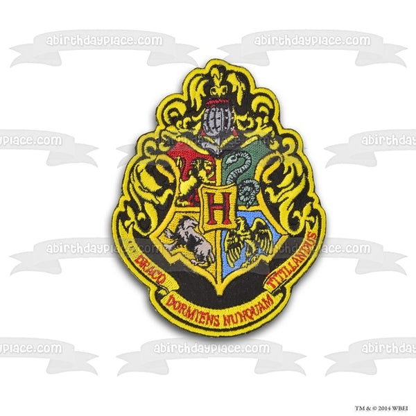 Harry Potter Hogwarts House Crest Edible Cake Topper Image ABPID12050