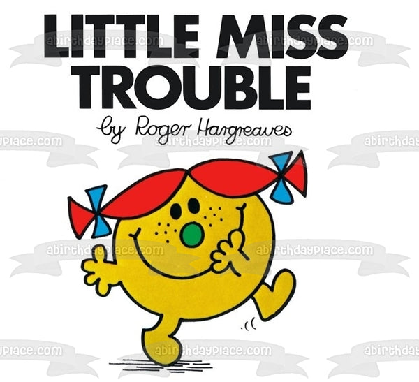 Mr. Men Little Miss Trouble Edible Cake Topper Image ABPID12231