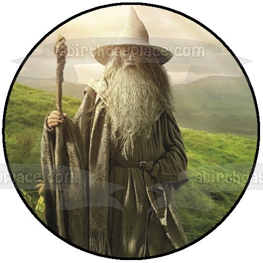 The Hobbit Gandalf Staff Edible Cake Topper Image ABPID12249