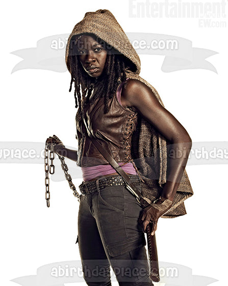 The Walking Dead Michonne Edible Cake Topper Image ABPID12401