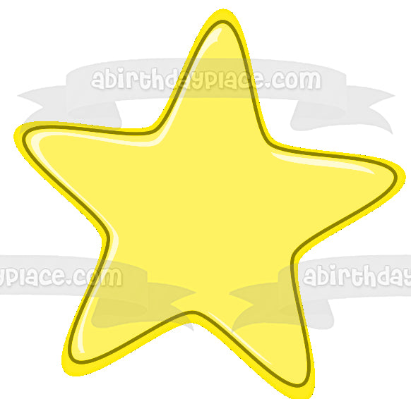 Pj Masks Yellow Star Edible Cake Topper Image ABPID12699