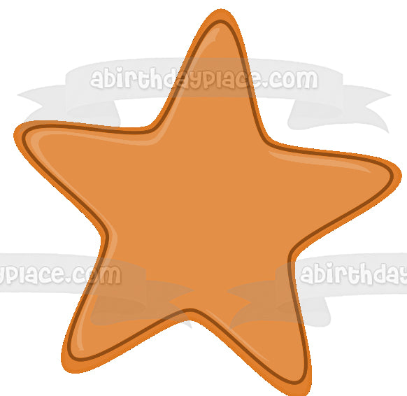 Pj Masks Orange Star Edible Cake Topper Image ABPID12702