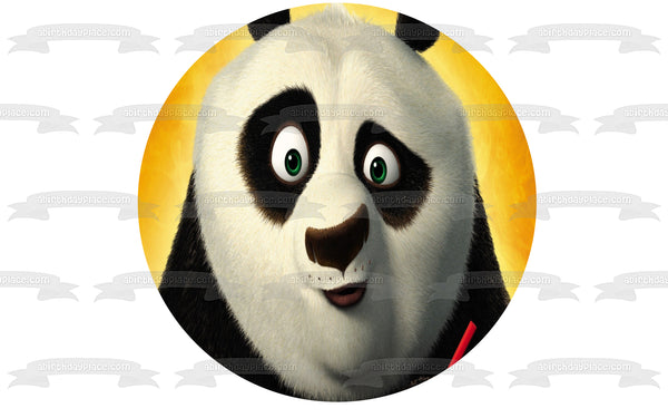 Kung Fu Panda Po Up Close Face Edible Cake Topper Image ABPID12808