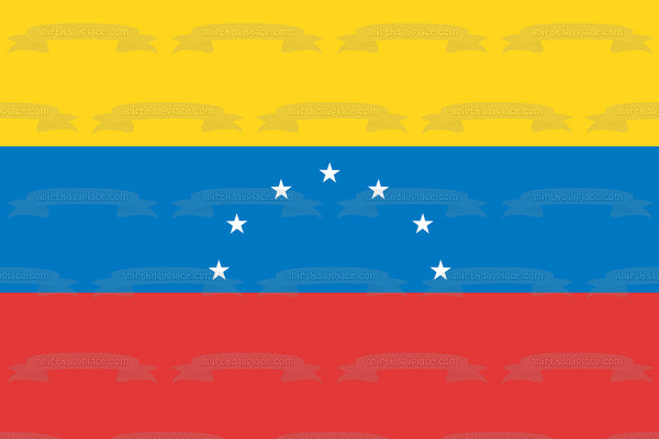 Flag of Venezuela Edible Cake Topper Image ABPID13108
