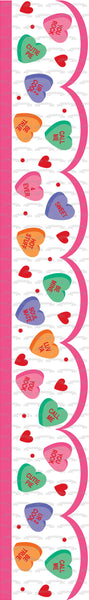 Happy Valentine's Day Candy Love Hearts You Rock Cutie Pie Be True Edible Cake Topper Image ABPID13257
