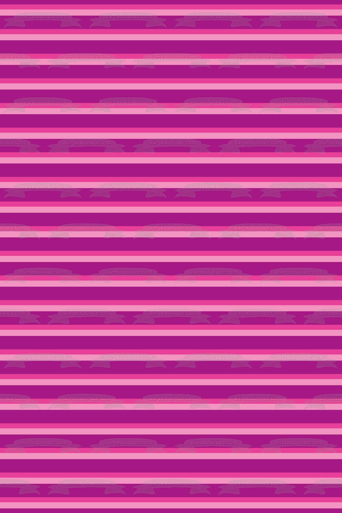 Horizontal Stripes Pattern Purple Pink Stripes Edible Cake Topper Image ABPID13406