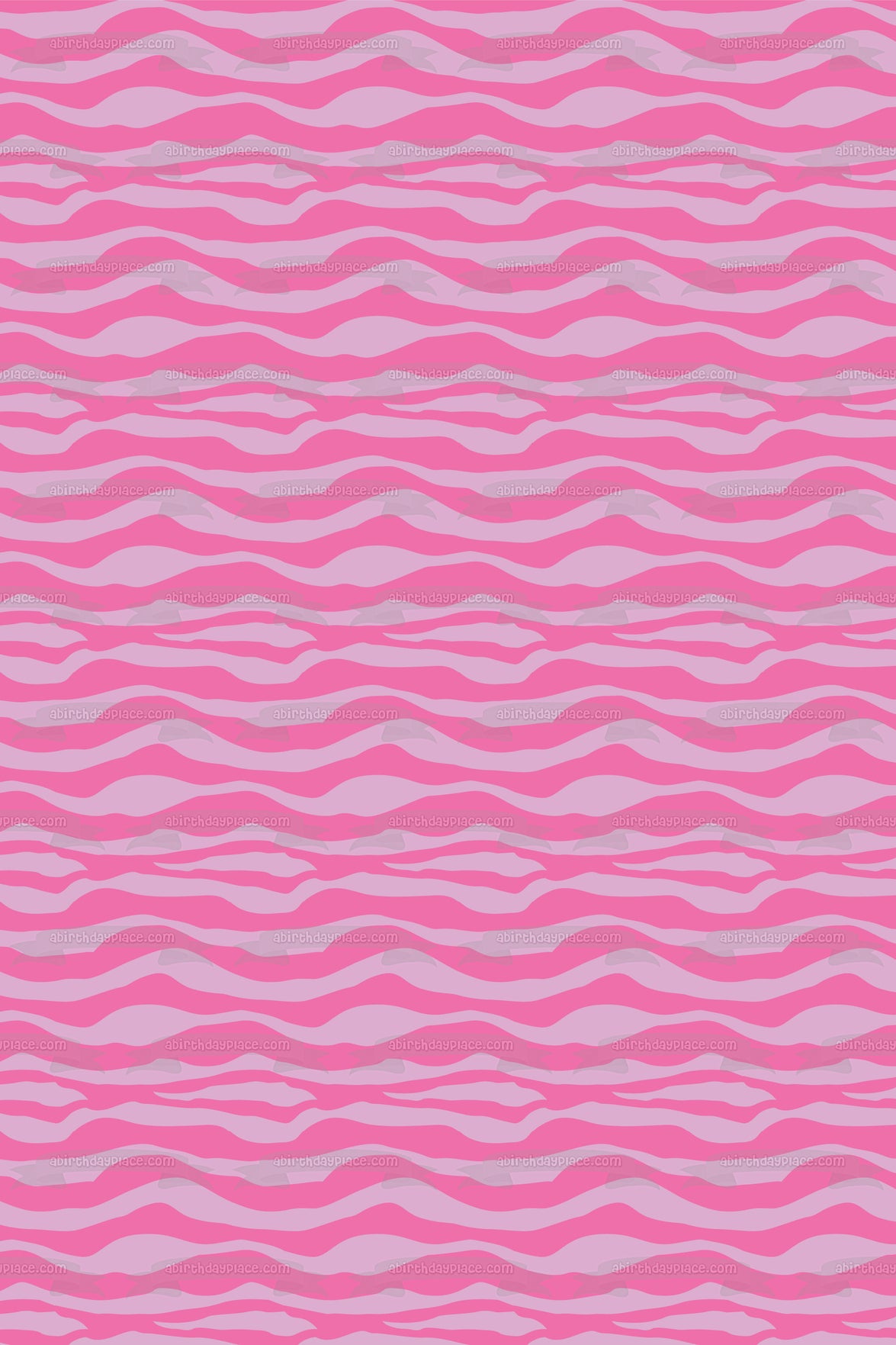 Zebra Pattern Pink Purple Edible Cake Topper Image ABPID13493