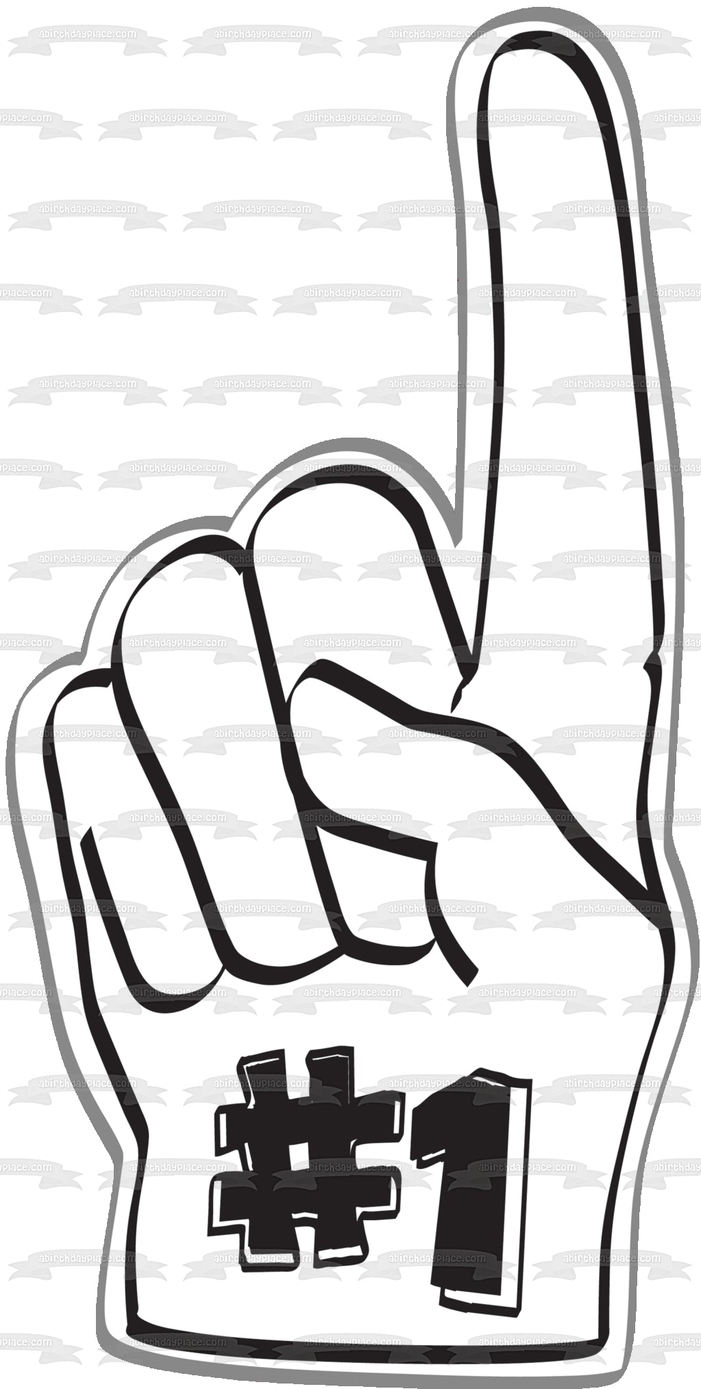 #1 Sports Finger Edible Cake Topper Image ABPID13565