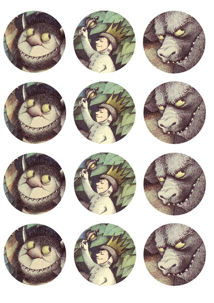Where the Wild Things Are Max Monsters Edible Cupcake Topper Images ABPID14792