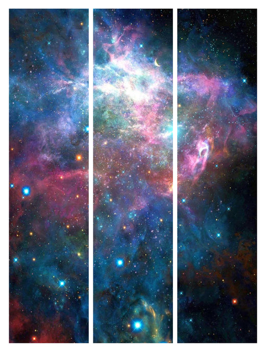 Galaxy Pattern Edible Cake Topper Image Strips ABPID14793