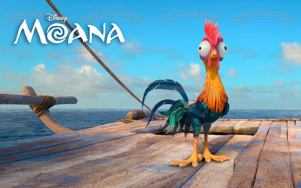 Disney's Moana Rooster Heihei Edible Cake Topper Image ABPID15000