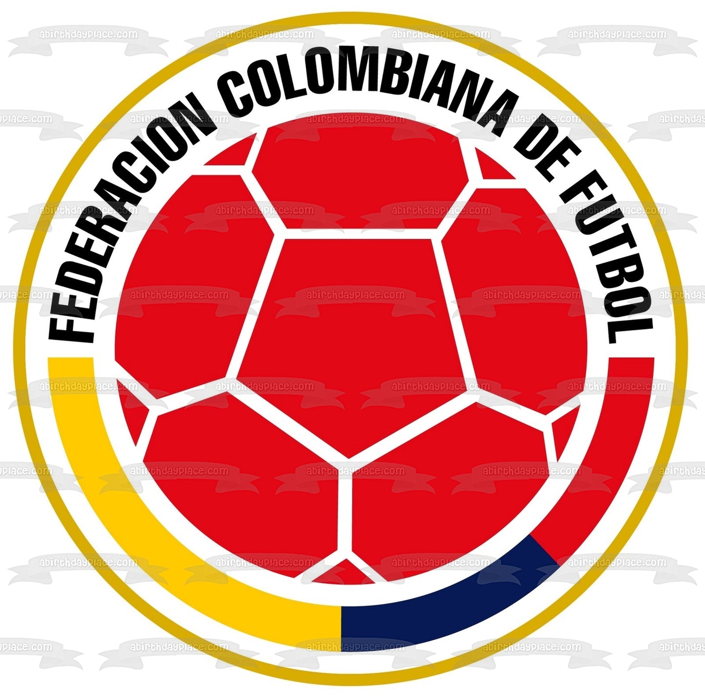 Escudo del equipo colombiano Logo Fcf Edible Cake Topper Imagen ABPID20643 