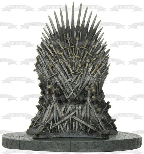 Game of Thrones Iron Throne Edible Cake Topper Image ABPID22310