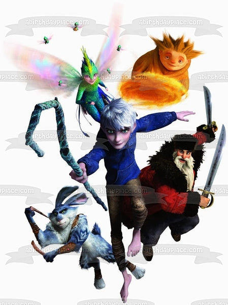 Rise of the Guardians Jack Frost E. Aster Bunnymund Nicholas St. North Edible Cake Topper Image ABPID25029
