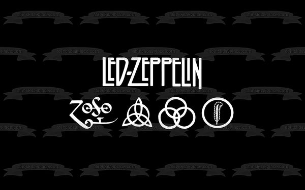 Led Zeppelin Planet Rock Album Cover Edible Cake Topper Image ABPID26853