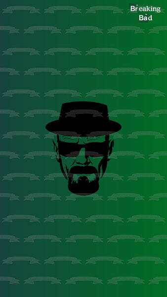 Breaking Bad Heisenberg Poster Green Background Walter White Edible Cake Topper Image ABPID27024