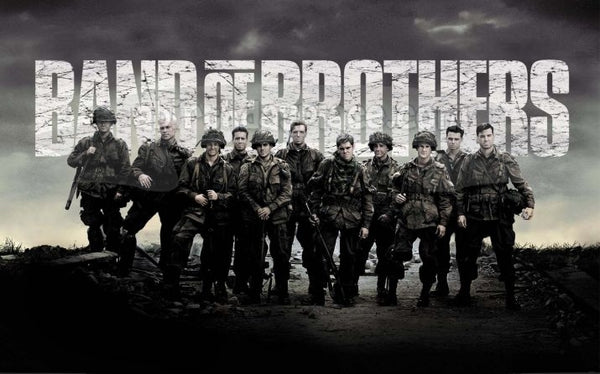 Band of Brothers Various Soldiers Black and White Edible Cake Topper Image ABPID27117