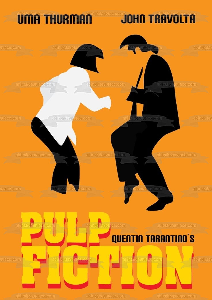 Pulp Fiction Quentin Tarantino Vincent Mia Wallace Dancing Orange