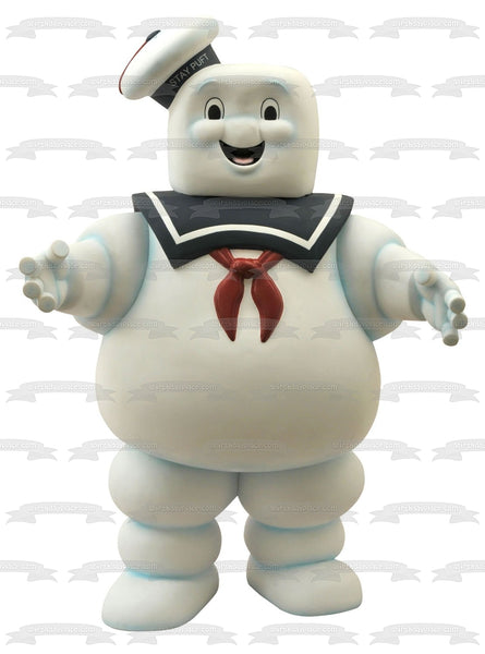 Ghost Busters Stay Puft Marshmallow Man Edible Cake Topper Image ABPID27830