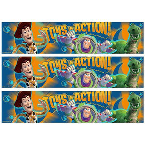 Toy Story Toys In Action Cake Strips Buzz Lightyear Woody Rex Edible Cake Topper Image Strips ABPID50308