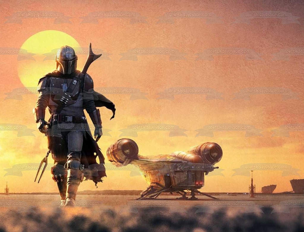 The Mandalorian Desert Sunset Group Art Mug - Star Wars