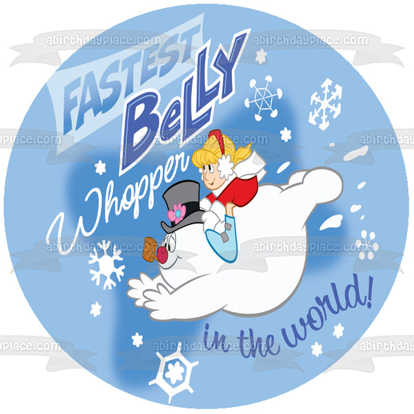 Frosty and Karen Fastest Belly Whopper In the World Edible Cake Topper Image ABPID50802