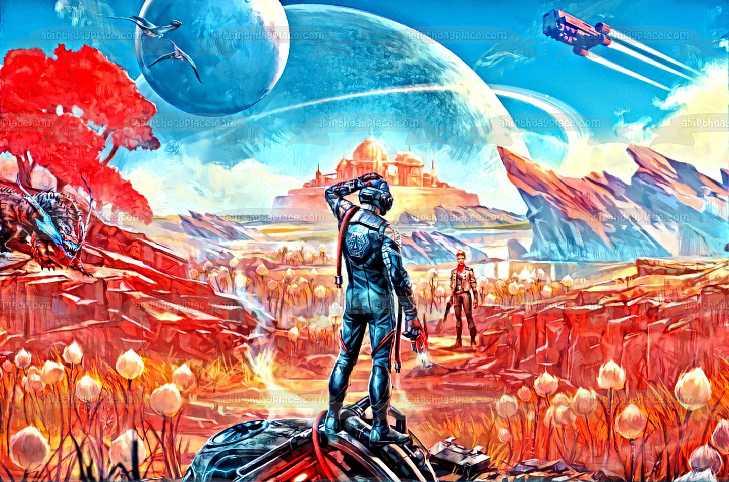 The Outer Worlds Stranger Edible Cake Topper Image ABPID50858