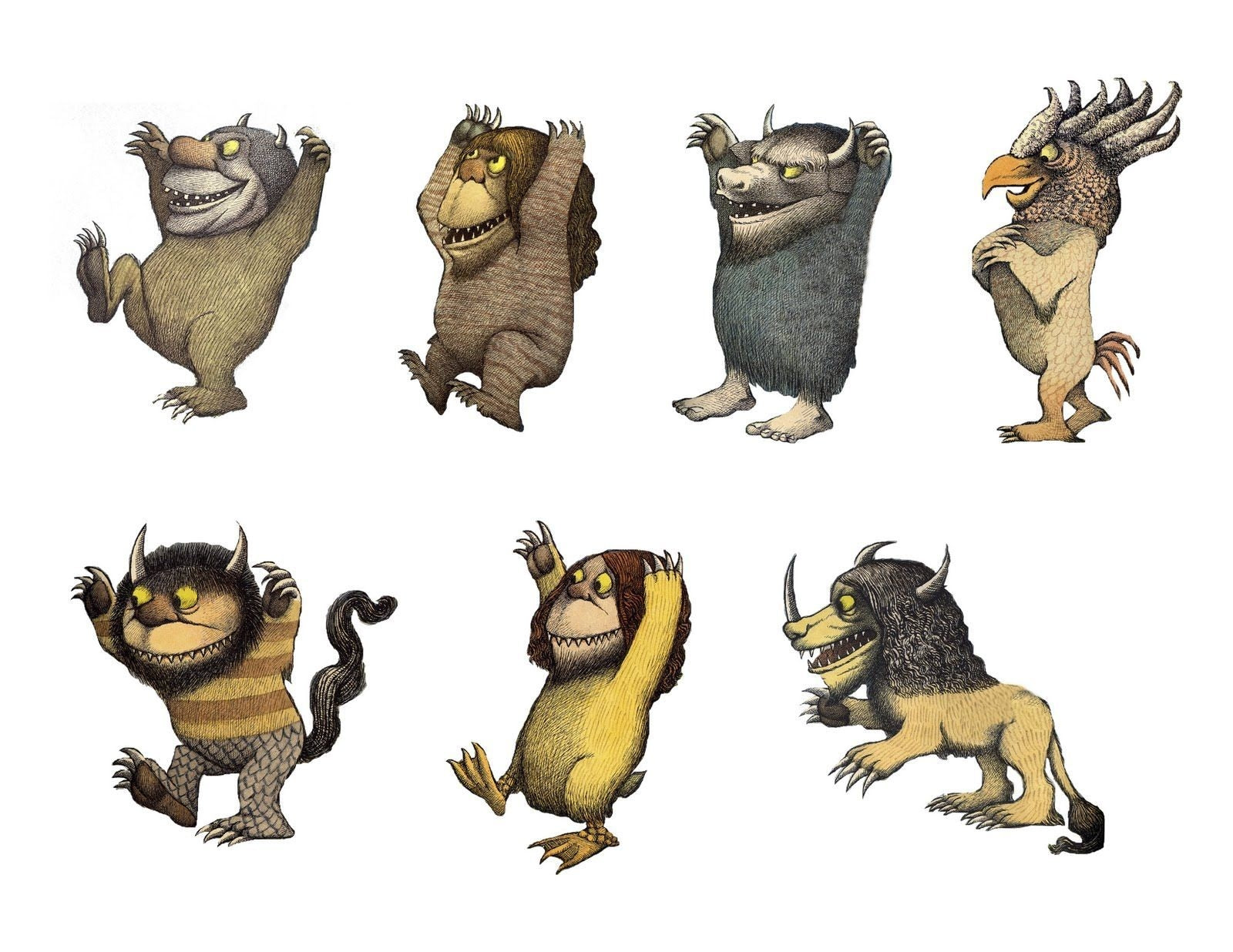Where the Wild Things Are Assorted Monsters Disney Edible Cupcake Topper Images ABPID50944
