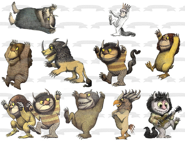 Where the Wild Things Are Max and Monsters Edible Cake Topper Image ABPID50945