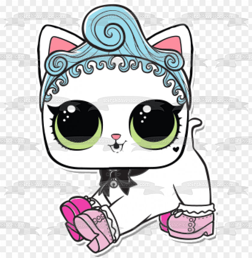 LOL Surprise Pets Royal Kitty Edible Cake Topper Image ABPID50985