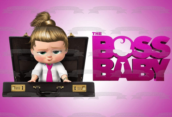 The Boss Baby 2 Girl Boss Baby Briefcase Edible Cake Topper Image ABPID51033