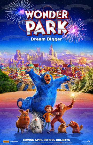 Wonder Park Dream Bigger Movie Poster June Bailey Boomer Gus Gretta Peanut Cooper Steve Edible Cake Topper Image ABPID51107