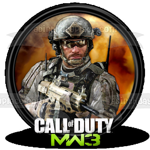 Call of Duty Modern Warfare 3 Sandman Edible Cake Topper Image ABPID51275