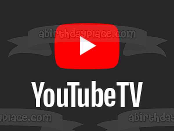 Youtube TV Logo Edible Cake Topper Image ABPID51314