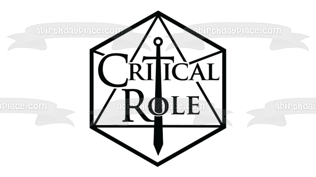 Critical Role Logo Edible Cake Topper Image ABPID51318