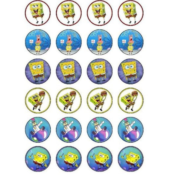 Spongebob Squarepants Patrick Sandy Krabby Patty Edible Cupcake Topper Images ABPID51340