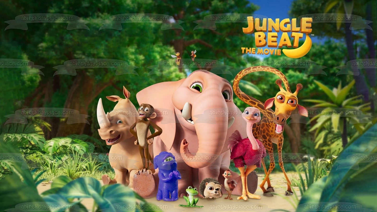 Jungle Beat the Movie Munki Trunk Tallbert Grogon Baby Ribbert Edible Cake Topper Image ABPID51684