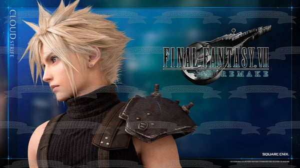 Final Fantasy 7 Remake Cloud Strife Edible Cake Topper Image ABPID51919